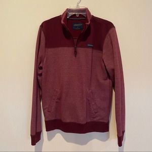 Aeropostale Mens Marled 1/4 Zip Fleece Jacket